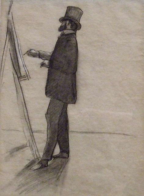 Manet at his Easel by Bazille in the Metropolitan Museum of Art, February 2010