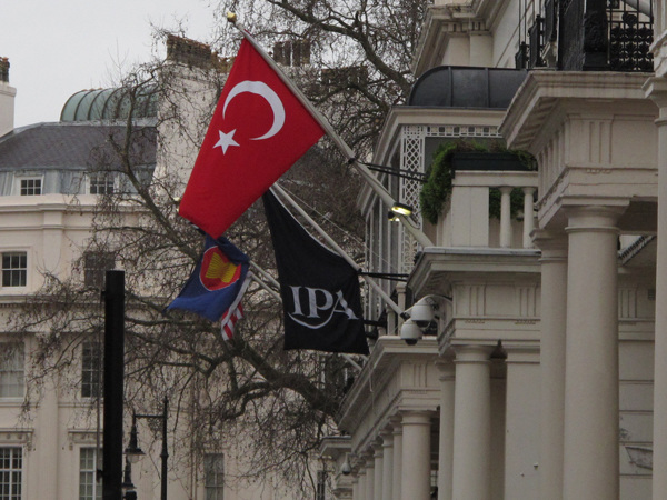 Flags in Belgrave Square