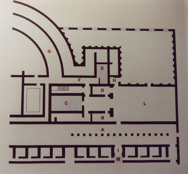 Villa Floor Plan in the Palazzo Massimo alle Terme Museum in Rome, Dec. 2003