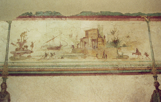 Wall Painting in the Palazzo Massimo alle Terme Museum in Rome, Dec. 2003