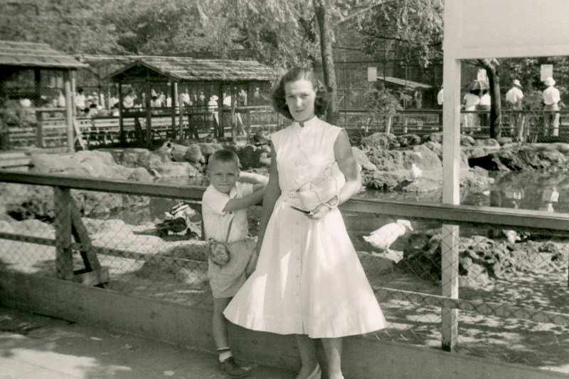 Mother and Son at the Ueno Zoo, Tokyo