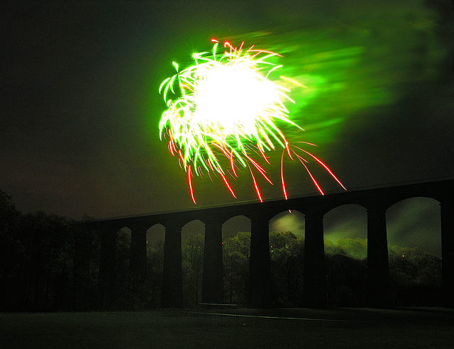 Fireworks at Pontcysyllte