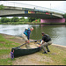 canoeing at Donnington Bridge