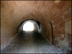 BELFORT: Un tunnel pour se rendre au Chateau.