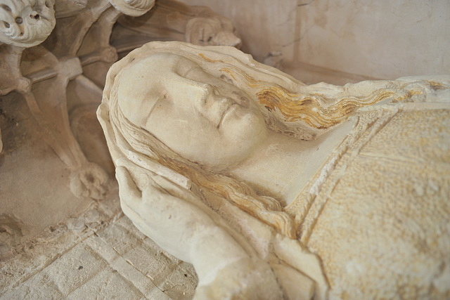 Gisant de Martine Turpin de Crissé (†1480) - Collégiale de Bueil-en-Touraine