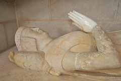 Gisant de Marguerite de Chausse (XVe s.) - Collégiale de Bueil-en-Touraine