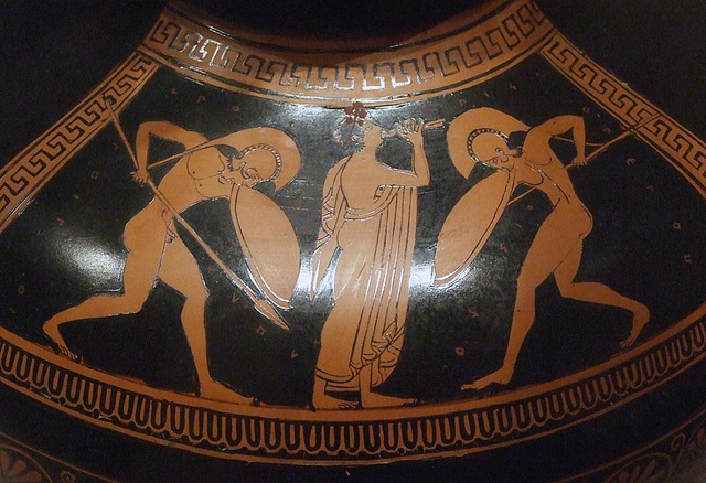 Detail of a Terracotta Hydria: Kalpis in the Metropolitan Museum of Art, February 2011