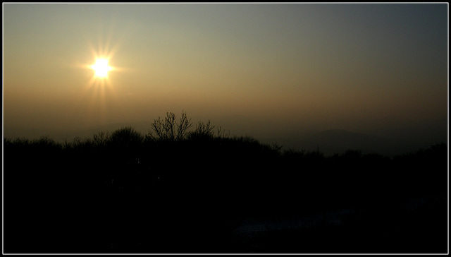 Couché du soleil sur le Salbert.