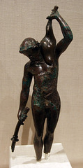 Bronze Statuette of a Satyr with a Torch and Wineskin in the Metropolitan Museum of Art, February 2011