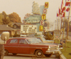 Departing by Bus from the Flying Dutchman Motel, 1971 (Detail)