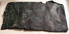 Sicilian Bronze Fragment of an Inscription in the Metropolitan Museum of Art, February 2011