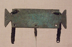 Roman Bronze Votive Tablet in the Metropolitan Museum of Art, February 2011