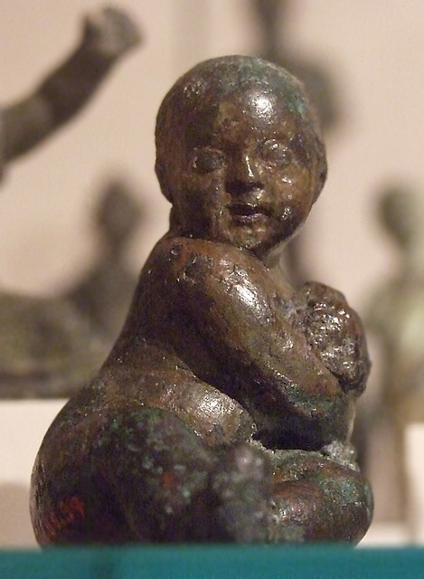 Bronze Statuette of a Child with a Bunch of Grapes in the Metropolitan Museum of Art, February 2011