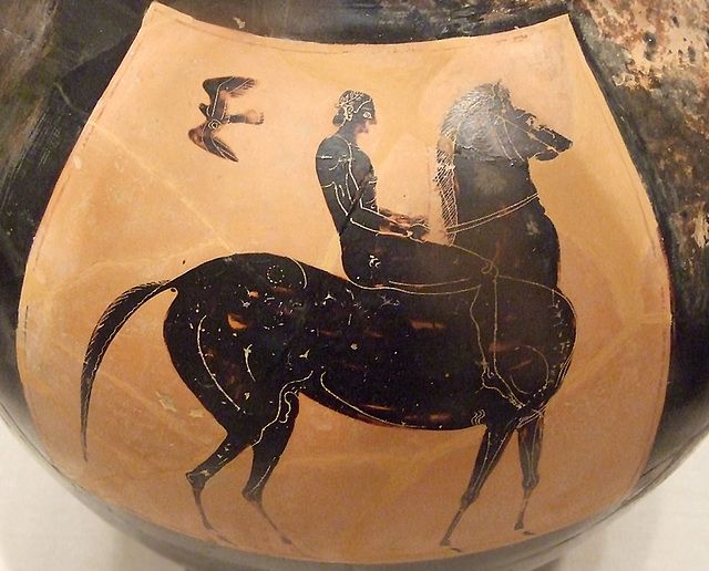 Detail of an Amphora Attributed to the Manner of Lydos in the Metropolitan Museum of Art, April 2011