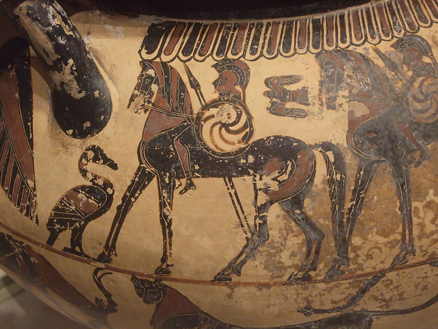 Detail of a Corinthian Column Krater in the Metropolitan Museum of Art, February 2011