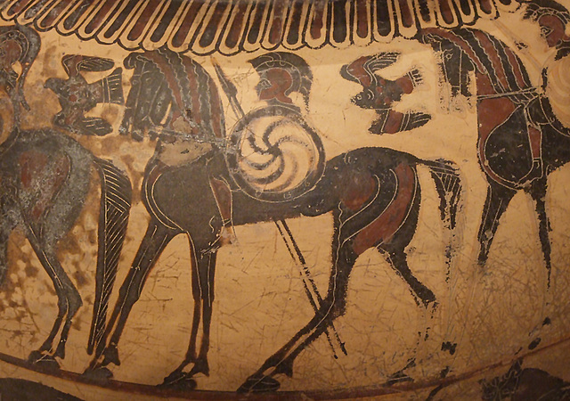 Detail of a Corinthian Column Krater in the Metropolitan Museum of Art, February 2011