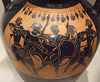 Detail of a Terracotta Amphora Attributed to the Swing Painter in the Metropolitan Museum of Art, February 2011