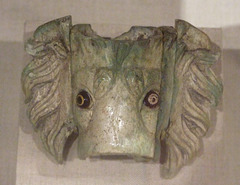 Bone Lion Head Protome with Glass Eyes in the Metropolitan Museum of Art, December 2010
