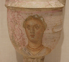 Detail of a Terracotta Lebes Gamikos with Lid in the Metropolitan Museum of Art, February 2011