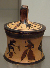 Terracotta Pyxis Attributed to an Artist near the Painter of Munich 1842 in the Metropolitan Museum of Art, September 2010