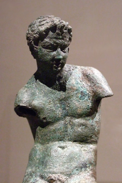 Detail of a Bronze Statuette of a Satyr in the Metropolitan Museum of Art, November 2010