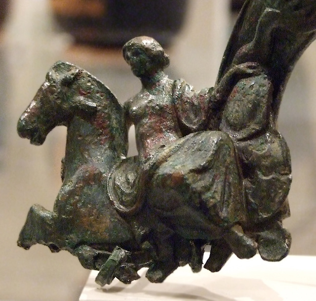 Detail of a Bronze Handle from a Shallow Basin in the Metropolitan Museum of Art, September 2010