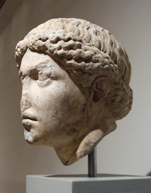 Marble Head of the so-called Barberini Supplicant in the Metropolitan Museum of Art, November 2010