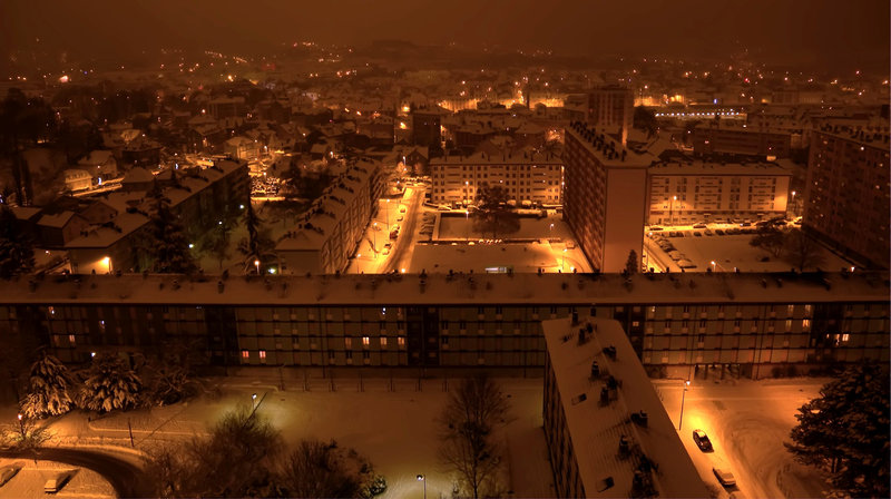 BELFORT: Première neige.