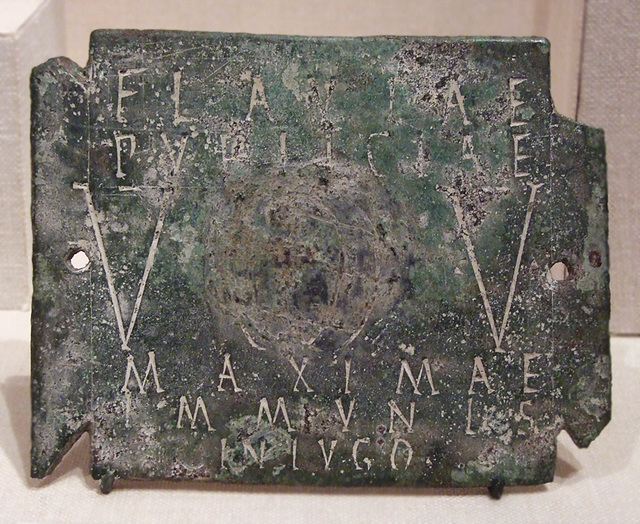 Roman Bronze Plaque in the Metropolitan Museum of Art, February 2011