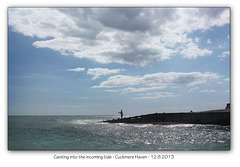 Casting into the tide - Cuckmere Haven - 12.8.2013