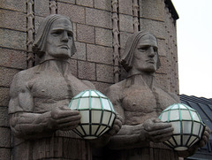 Telamons on the Central Train Station in Helsinki, April 2013