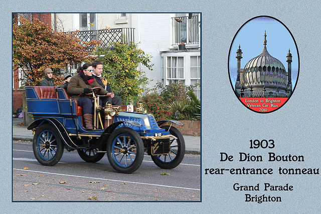 1903 c De Dion Bouton rear-entrance tonneau  W 92