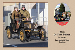1903 De Dion Bouton tonneau  BS 8456