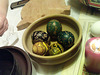 Lithuanian Easter eggs with wax decoration