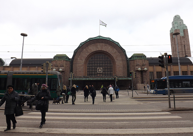 The Central Train Station in Helsinki, April 2013