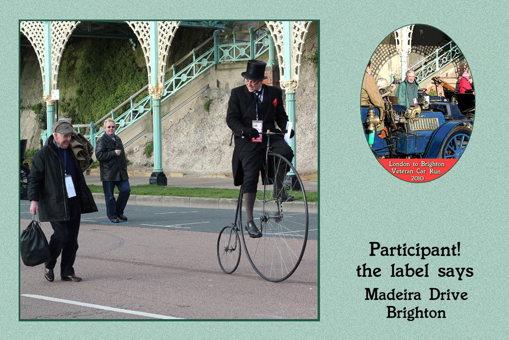 penny-farthing participant the label says