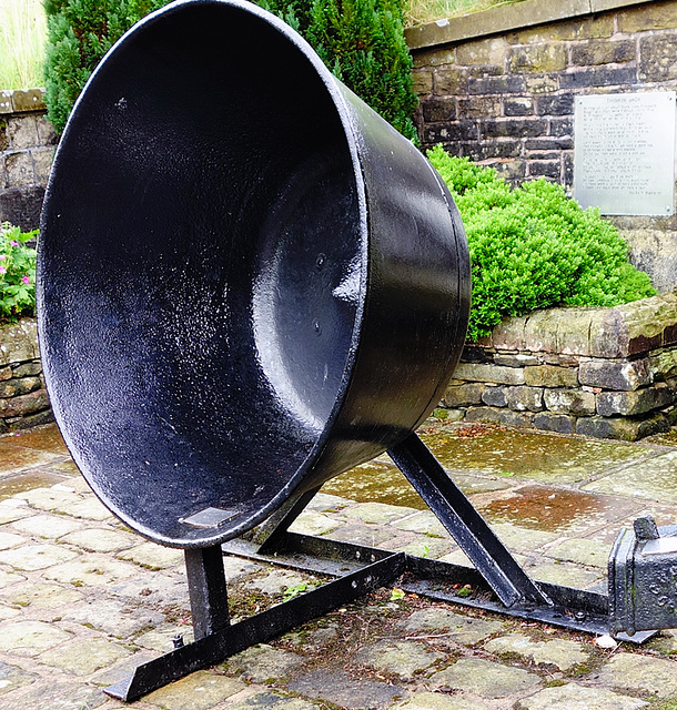 Jam-mixing bowl at Trawden.