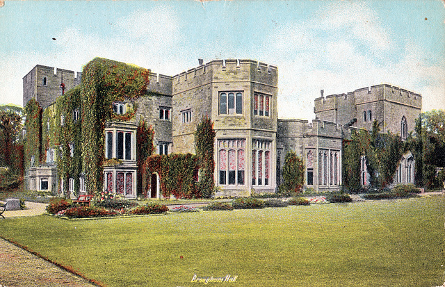 Brougham Hall, Cumbria (now mostly demolished) - Garden Facade