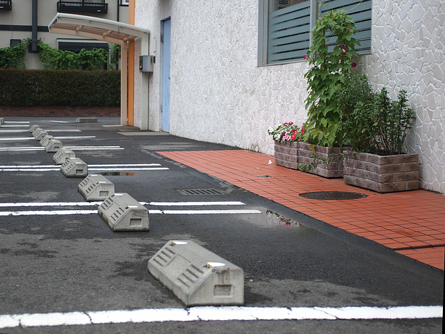 Parking lot of a children's clinic