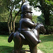 Man on Horseback by Botero in the Nassau County Museum of Art, September 2009