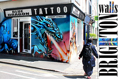Brighton walls - BLUE DRAGON TATTOO - 5.5.2013