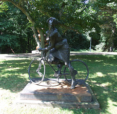 Girl on Bicycle by Bruno Luchese in the Nassau County Museum of Art, September 2009