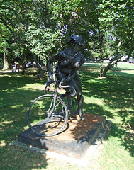 Girl on Bicycle by Bruno Luchese in the Nassau County Museum of Art, September 2009