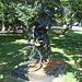 Girl on Bicycle by Bruno Luchese in the Nassau County Museum of Art, September 2009