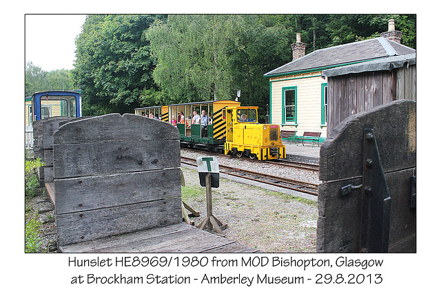 Hunslet No 12 Amberley Museum - 29.8.2013 - down train