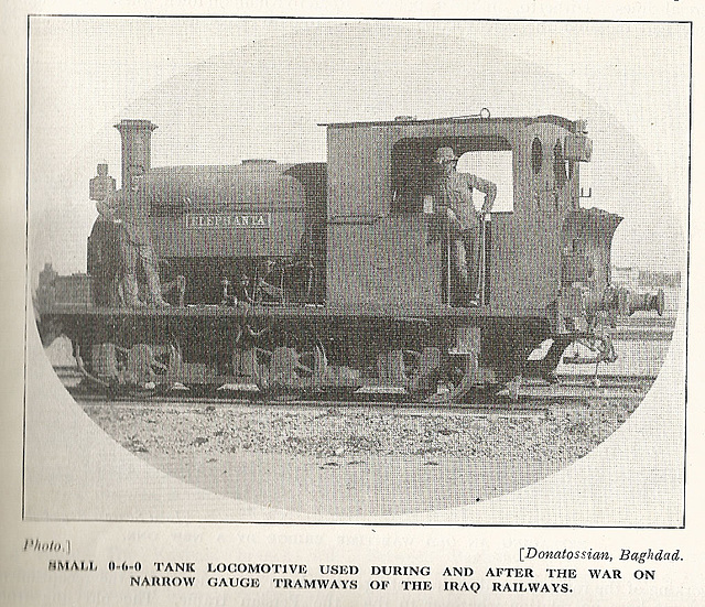 Elephanta 0-6-0ST Iraq WW1 - another option for an Ixion Hudswell Clarke?