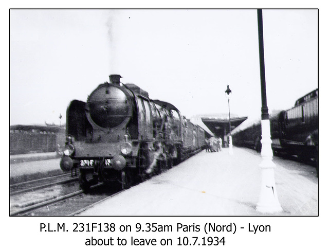 PLM 321F138 Paris Nord 10 7 1934