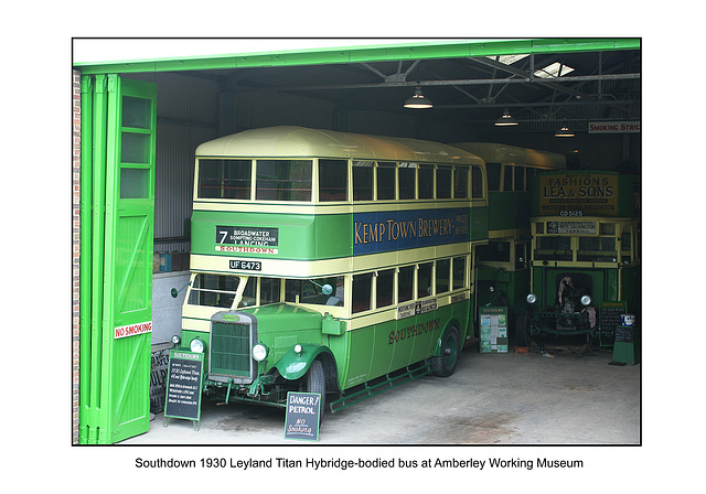 Southdown Leyland Titan Hybridge 1930 Amberley