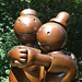 Detail of Free Money by Tom Otterness in the Nassau County Museum of Art, September 2009