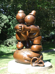 Free Money by Tom Otterness in the Nassau County Museum of Art, September 2009